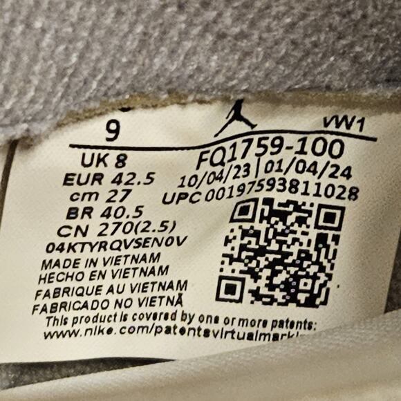 Jordan Spizike Low Coconut Milk Sneakers Shoes Mens Size 9 - Picture 8 of 10